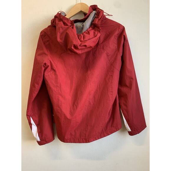 Free Country Women’s Windbreaker Jacket Radiance Hooded Red Size Large - Picture 12 of 13